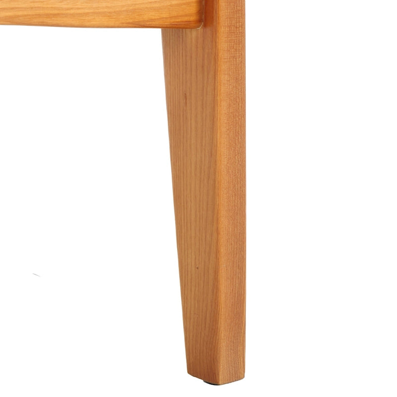 Fauteuil d'appoint en bois massif avec coussin (entièrement assemblé) – 28 po L x 33 po P x 34 po H – 28 po L x 33 po P x 34 po H
