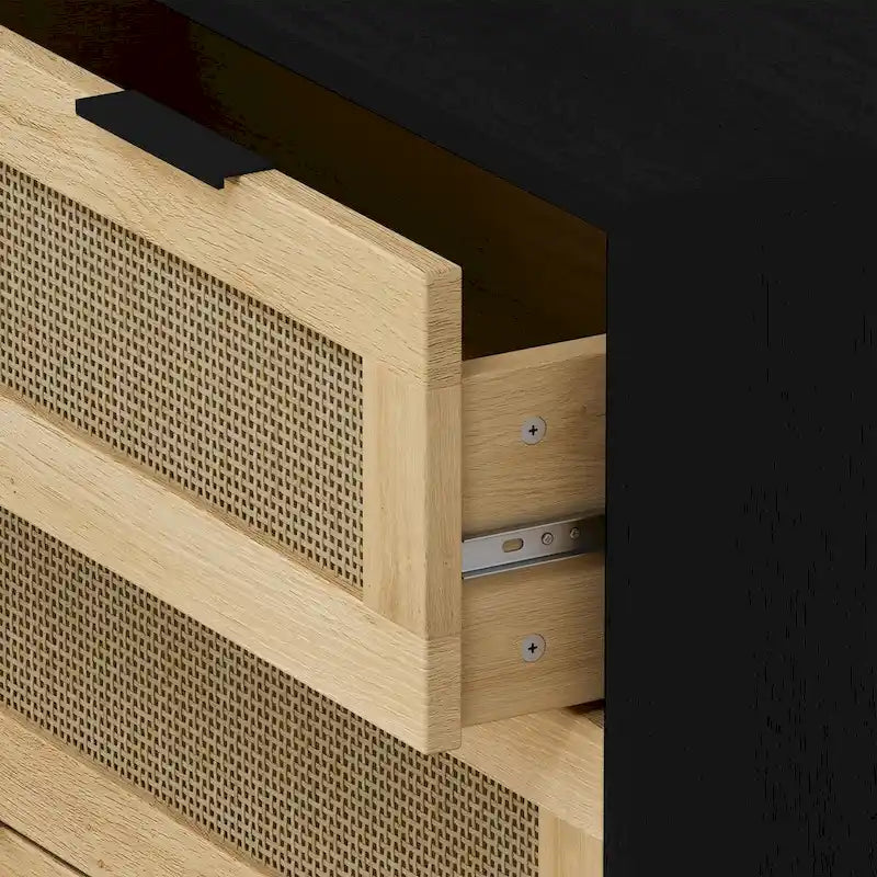 Commode en rotin à 3 tiroirs