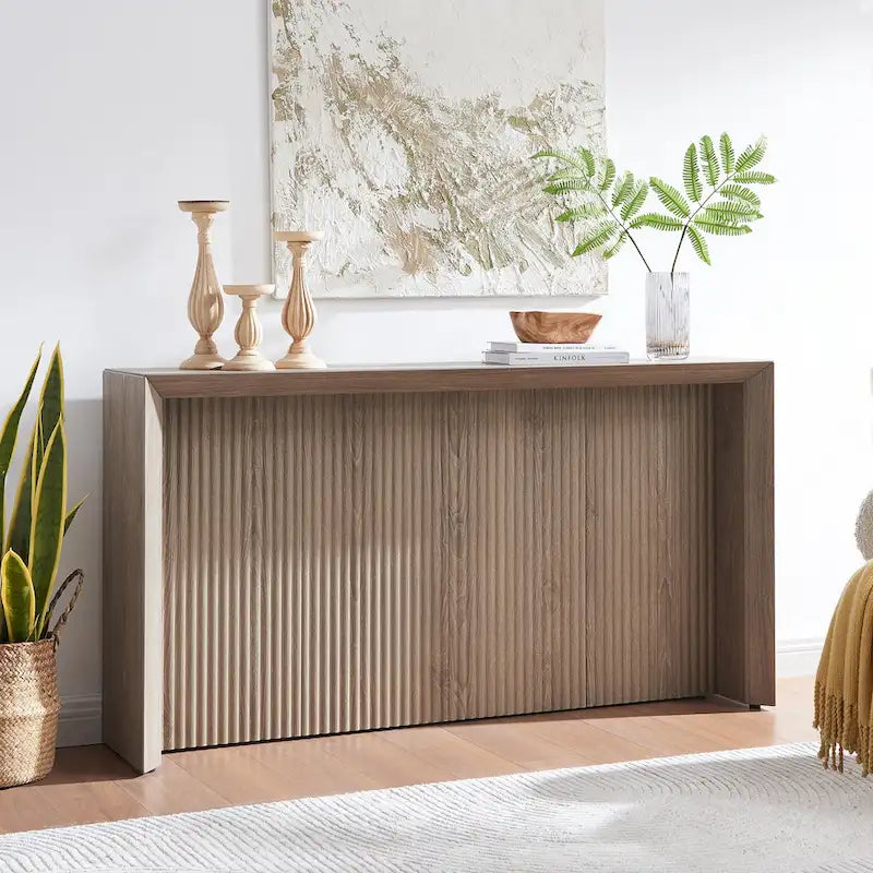 Console rectangulaire de 56 po de largeur - 55,75 po de largeur