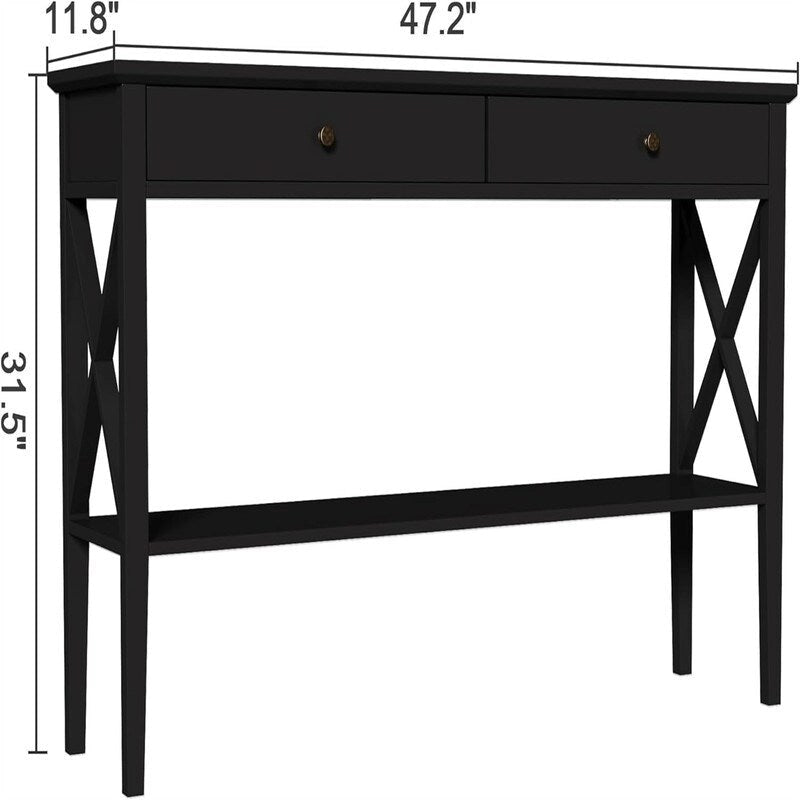 Console 47" avec tiroirs - 11,81P x 47,24L x 31,5H