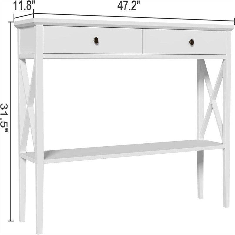 Console 47" avec tiroirs - 11,81P x 47,24L x 31,5H