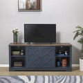 Meuble TV rustique extra-large de 178 cm pour téléviseurs de 80 pouces - Fini bois naturel