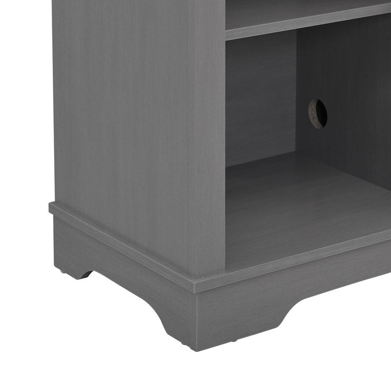 Meuble TV rustique extra-large de 178 cm pour téléviseurs de 80 pouces - Fini bois naturel