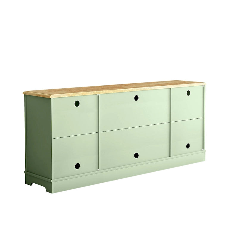 Meuble TV rustique extra-large de 178 cm pour téléviseurs de 80 pouces - Fini bois naturel