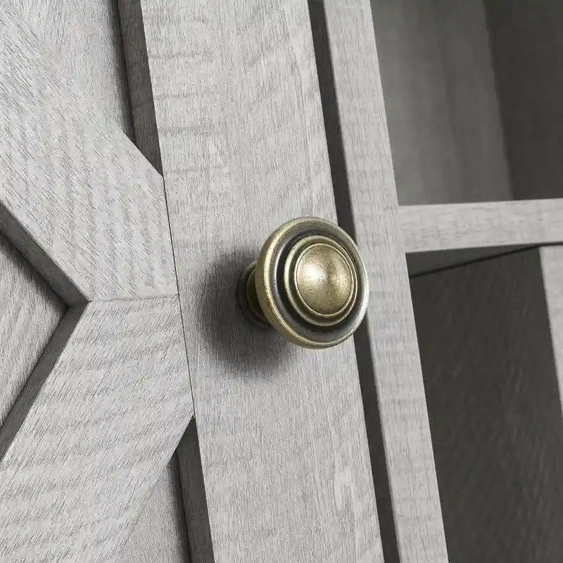 Meuble à vin moderne avec porte en X et porte-bouteilles intégré de 119 cm de largeur