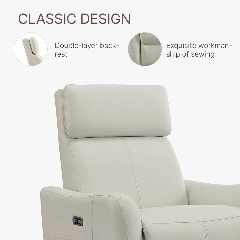 Fauteuil d'allaitement inclinable électrique, pivotant, planant et à bascule