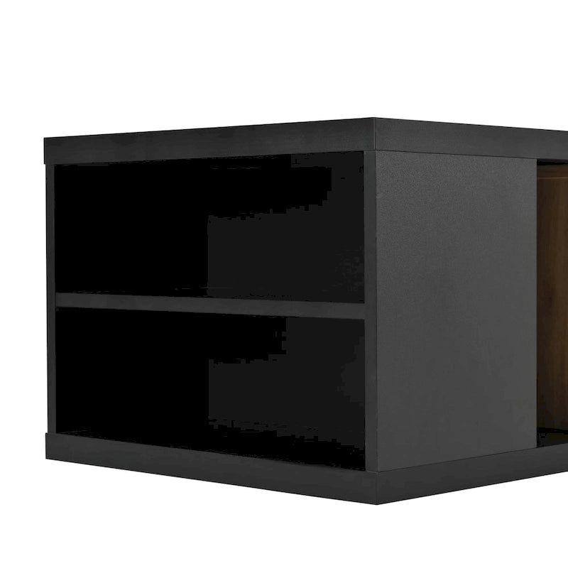 Table basse extensible avec 2 tiroirs de rangement
