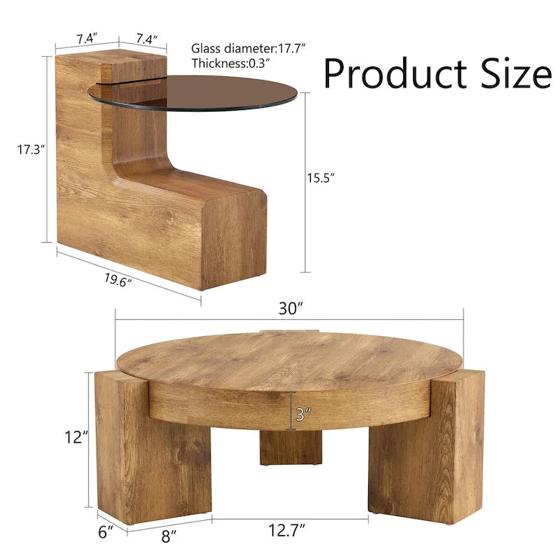 La table basse double plateau amovible, et la conception détachable peut rendre l'utilisation de l'espace plus flexible
