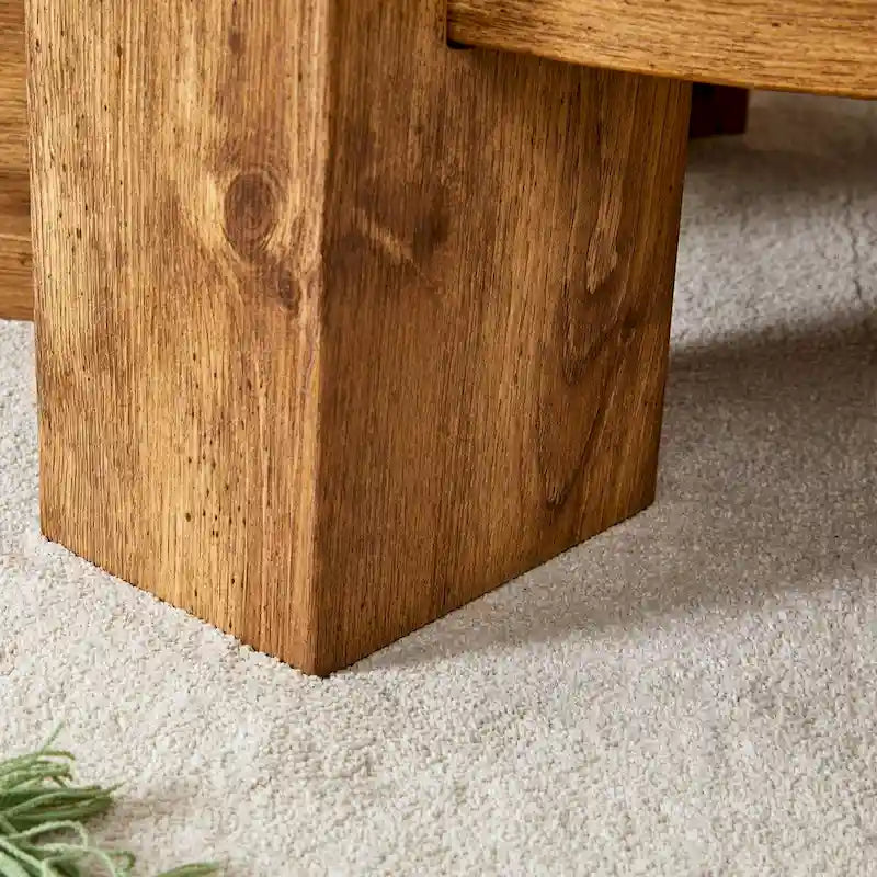 La table basse double plateau amovible, et la conception détachable peut rendre l'utilisation de l'espace plus flexible