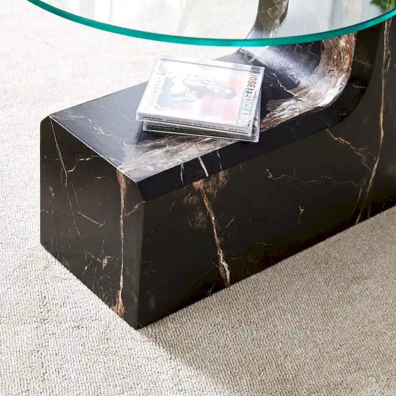 La table basse double plateau amovible, et la conception détachable peut rendre l'utilisation de l'espace plus flexible
