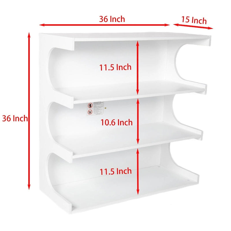 Étagère à livres et table basse multifonctionnelles à 4 niveaux blanches, étagère à livres créative, étagères de rangement minimalistes