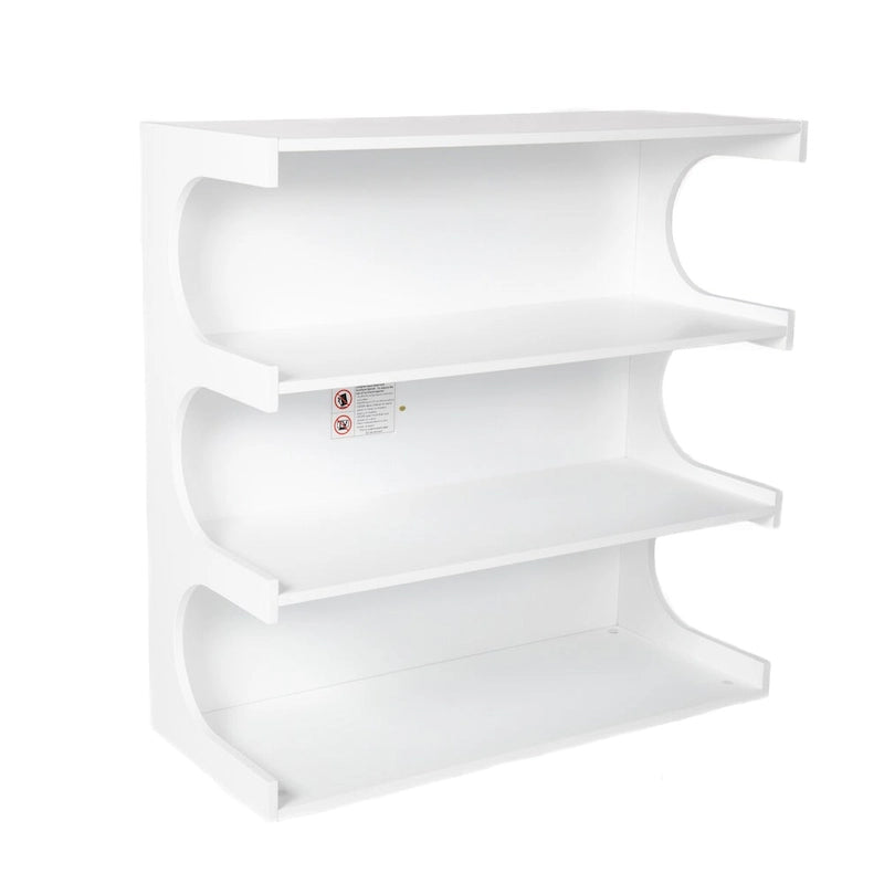 Étagère à livres et table basse multifonctionnelles à 4 niveaux blanches, étagère à livres créative, étagères de rangement minimalistes
