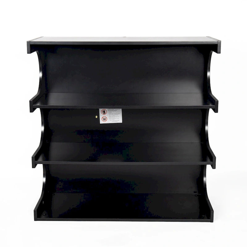 Étagère à livres et table basse multifonctionnelles à 4 niveaux blanches, étagère à livres créative, étagères de rangement minimalistes