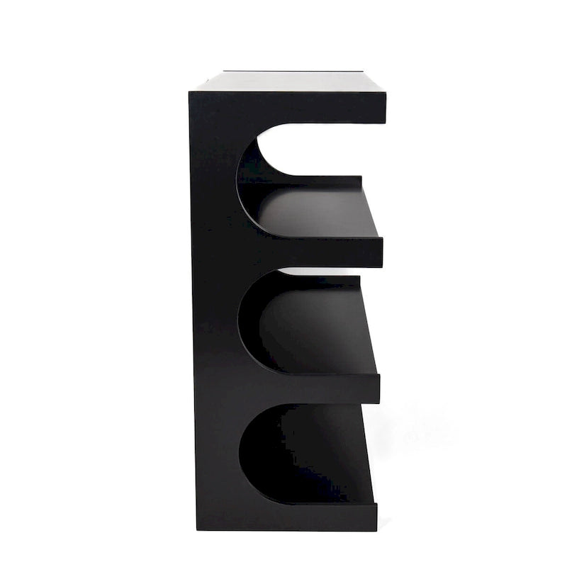 Étagère à livres et table basse multifonctionnelles à 4 niveaux blanches, étagère à livres créative, étagères de rangement minimalistes