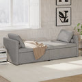 Chaise longue moderne pour lit de repos, lit de repos simple avec 2 tiroirs, pas besoin de matelas, parfait pour les salons et les bureaux à domicile