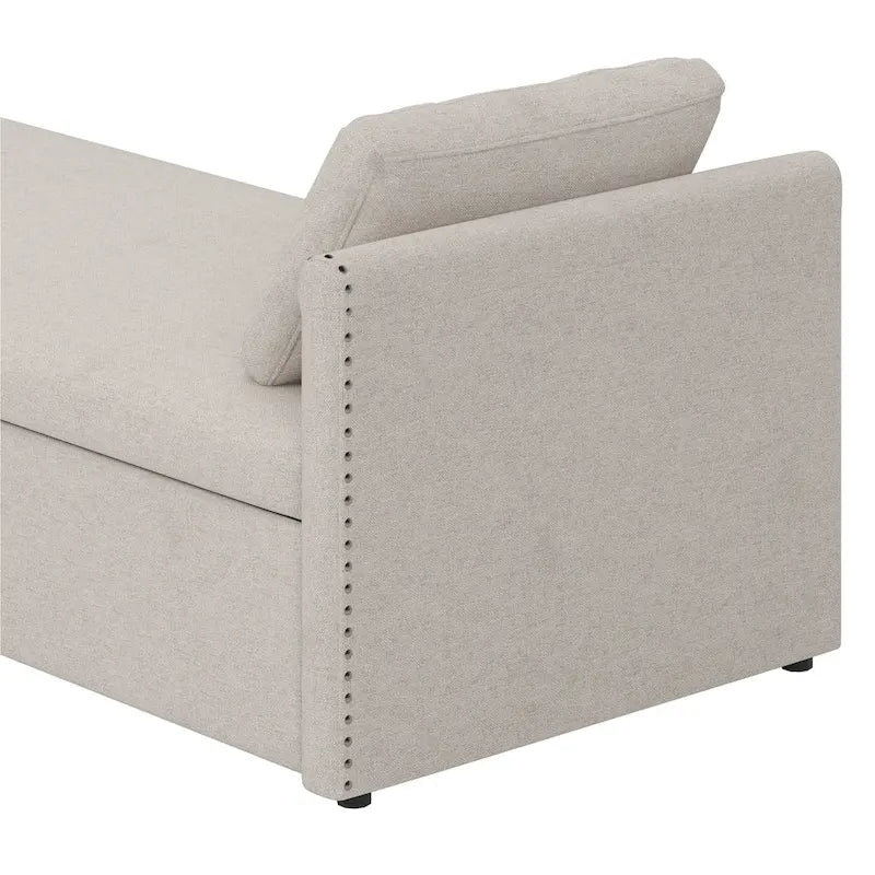 Chaise longue moderne pour lit de repos, lit de repos simple avec 2 tiroirs, pas besoin de matelas, parfait pour les salons et les bureaux à domicile