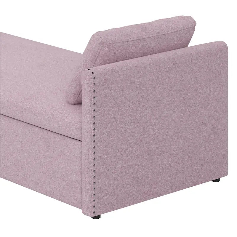 Chaise longue moderne pour lit de repos, lit de repos simple avec 2 tiroirs, pas besoin de matelas, parfait pour les salons et les bureaux à domicile