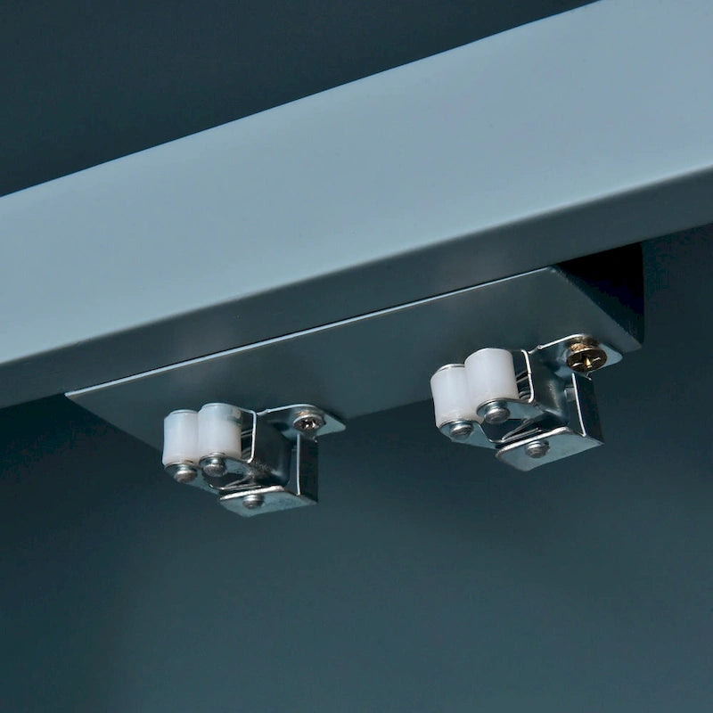 Buffet classique 4 portes avec rangement ouvert et étagères réglables