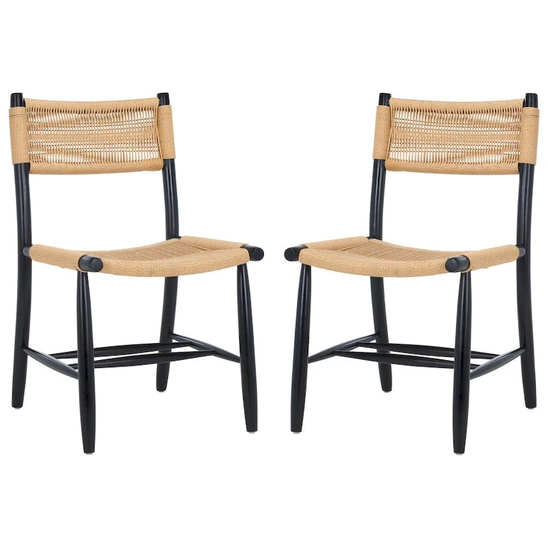Chaise de salle à manger en corde de 17 po [LOT de 2] - 20Lx22Px34H